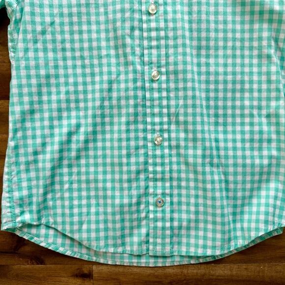 Vineyard Vines Green Gingham Long Sleeve Button Down Shirt Classic Preppy 5 - Picture 4 of 7